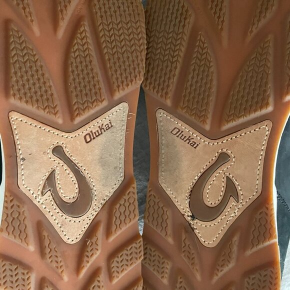 Men's Olukai Huaka'I Li Black Nubuck Leather Shoes, Size 12 - Picture 12 of 14